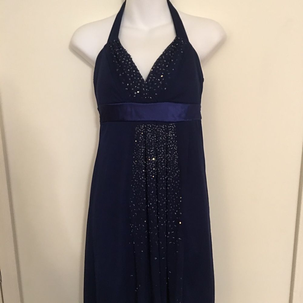 Blue cocktail dress